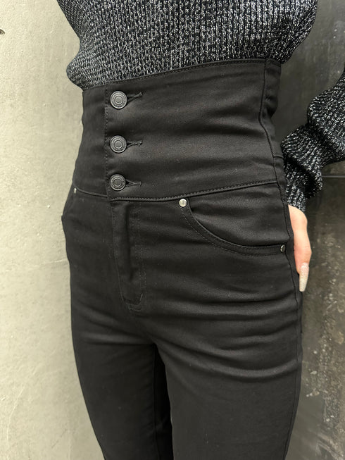 Backクロスハイウエストスキニーパンツ